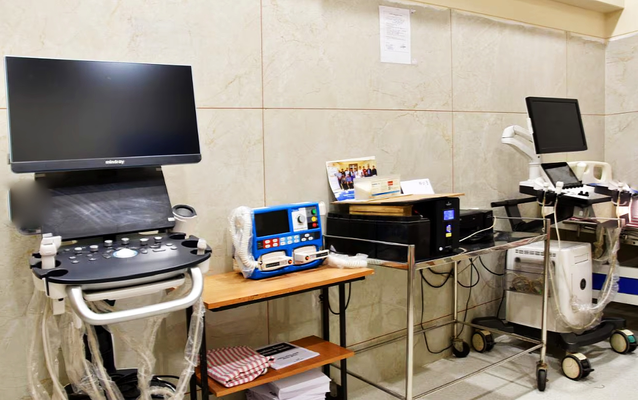Hospital diagnostic and patient monitoring equipment